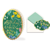 Garden Frills Birthday Deluxe Card