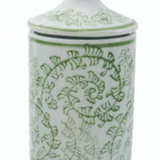 Hand-Stamped Stoneware Ginger Jar