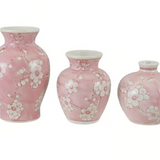 Cherry Hand-painted Stoneware Vase
