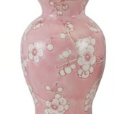 Cherry Hand-painted Stoneware Vase