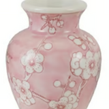 Cherry Hand-painted Stoneware Vase