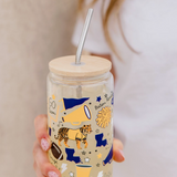 College Game Day Glass Can