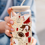 College Game Day Glass Can