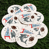 College Game Day Paper Coaster set of 10