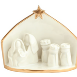 Gold Edge Nativity Scene