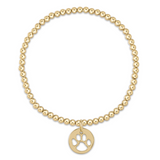 Classic Gold 3mm -Paw Print Disc