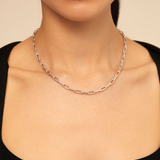 Short Link Chain Charm Necklace