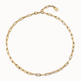 Short Link Chain Charm Necklace