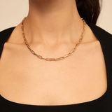 Short Link Chain Charm Necklace