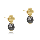 Signature Cross Gold Stud-Classic Pearl Dark Grey
