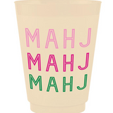 Set of 8 Mahj Frosted Cups