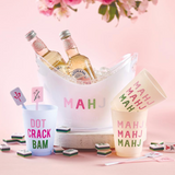 Set of 8 Mahj Frosted Cups