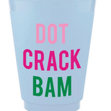 Dot Crack Bam Frosted Cups 8ct