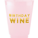Birthday Wine Frosted Cups 8ct