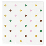 Polka Dot Foil Napkins 20ct