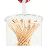 Christmas Glass Toothpick Caddy Set