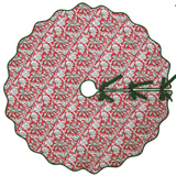 Christmas Block Print Tree Skirt