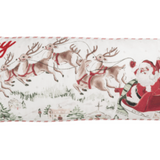 Santa Scene Long Pillow