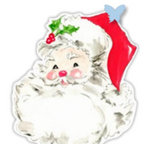 Hand painted Red Santa Accent