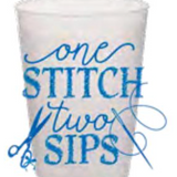 One Stitch Two Sips Frosted Cups