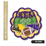 Purple and Yellow Gold Game Day Scallop Mini