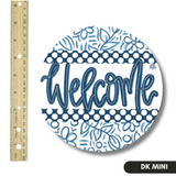 Blue and White Welcome Mini