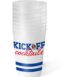 Kickoff Cocktails Royal + Red Frost Flex Cups Set of 6