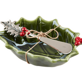 Holly Tidbit Bowl Set
