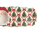 Tree Tray and Santa Tidbit Bowl Set