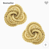 Gold Diane Knot Earrings-Susan Shaw