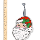 Santa Face acrylic Ornament