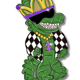Mardi Gator Door Hanger