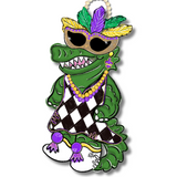 Mardi Gator Lady Door Hanger