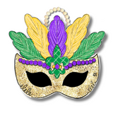 Mardi Gras Mask Door Hanger