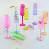 Assorted Rainbow Champagne Flute
