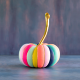 Glitterville Rainbow Stripe Pumpkin XL