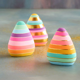 7.5" Glitterville Rainbow Candy Corn