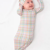 AJ Plaid Knotted Gown