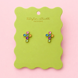 Faith Colorful Cross Earrings