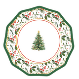 Home for the Holidays Wavy Salad Plate set of 8