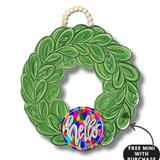 Wreath Customizable Door Hanger