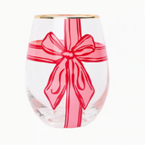 Peppermint Present Wine Glass