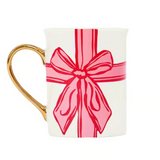 Peppermint Present Gold Handle Mug
