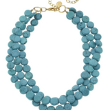 Turquoise Statement Necklace-Susan Shaw
