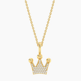 Gold Queen of All Things Pendant Necklace