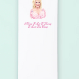 Dolly Parton List Notepad