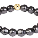 Classic Admire Pearl Dark Grey Bracelet