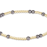 Hope Unwritten Pearl Dark grey 3mm Bracelet