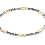 Joy Silver Faceted Hermatite 2mm Bracelet