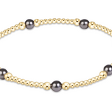 Purpose Pearl Dark Grey Gold Bracelet